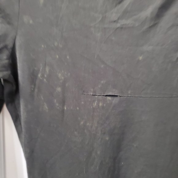 2000's olive green grunge turtleneck mini dress / tunic - Picture 4 of 7